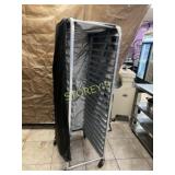 Full Size Bakers Rack on Wheels w/ cover