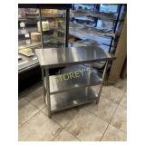All S/S Work Table ~18 x 36