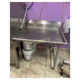 S/S right Dishwasher Tabling ~40 x 36