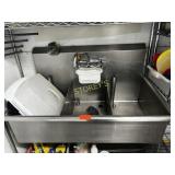 S/S Wall Mount Triple Well Sink ~42 x 24