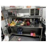S/S Work Table w/ Overhead Shelf ~72x30