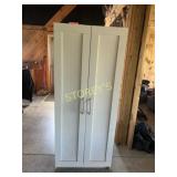 2dr White Cabinet ~30x16x72