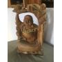 Carved Wood Buddha Statue - 20"