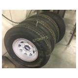 4 Like New Carlisle Trailer Tires - ST235/85R16