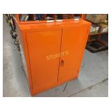 2 Door Orange Parts Cabinet - 36 x 20 x 42