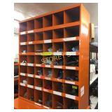 42 Hole Orange Parts Cabinet - 36 x 12 x 42
