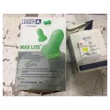 Box of 500 Max Light Ear Plugs & Peltor Ultra