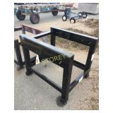 Black Steel Work Table - 34 x 42 x 35
