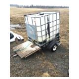 Plastic Storage Tank on Trailer