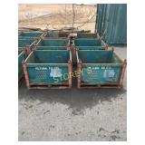 Green Stacking Steel Totes - 36 x 32 x 24