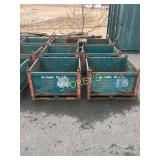 Green Stacking Steel Totes - 36 x 32 x 24