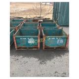 Green Stacking Steel Totes - 36 x 32 x 24