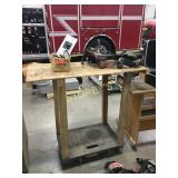 Wobbly Table on Dolly - 31 x 23 x 45