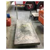 Steel & Wood Shop Cart - 31 x 62