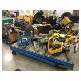 Blue HD 4 Wheel Shop Cart - 3