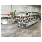 4 Tier A-Frame 6 Wheel Mobile Alumin Rack