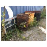 3 Steel Bins & Window