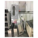 Qty of Checkered Plate, Wall Shelf, Etc.