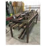 Lg Qty of Steel Dies & HD Work Table