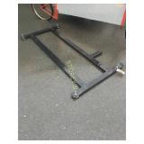 Black Steel Machine Base w/ Rubber Pads - 70 x 39