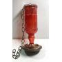 Red Glass Hummingbird Feeder