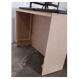 Open sided rolling storage cabinet 72x25x50