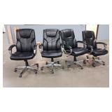 4 office chairs