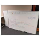 Two large dry erase boards