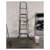 450# capacity ladder with railing