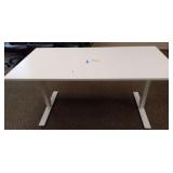 White adjustable table