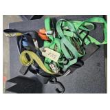 Assorted ratcheting tiedown straps
