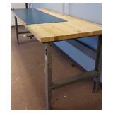 96" x 37" Wood Top Work Table w/ Grounding Mat &