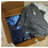 Box of sport Polo T-shirts assortment of sizes