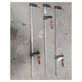 Large Bessey bar clamps
