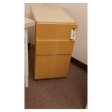 3 Drawer Wood Supplies & File Cabinet