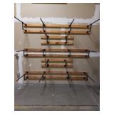 Industrial piping wall mount racks