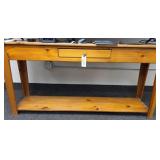 Wooden entertainment stand