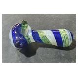 Swirled Hollow Glass Pipe 4" Long
