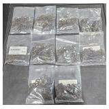 10 bags M8 plain steel metric split lock washer