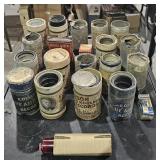 Box w/ Edison Gold-Moulded Cyclinders & Other