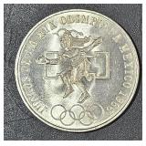 1968 Olimpiada Mexico 25 Pesos Silver Ley 0.720
