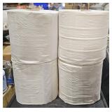 4 Rolls White Paper Towels