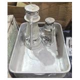 Metal Pan w/ Handles 21" Long 15 1/2" Across &