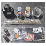 2 Bottles Copper Drops, His & Her Mini Pitchers