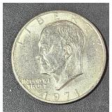 1971 S Eisenhower Part Silver Dollar Coin