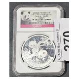 2013 1oz Silver NGC CAMEO Panda Berlin