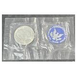 1971 S SILVER Eisenhower Proof Dollar in Case