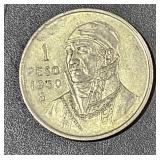 1950 - 1 Peso Estados Unidos Mexicanos Silver Coin