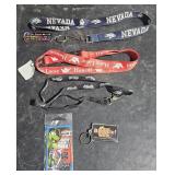 3 Landyard Key Rings and 2 Character Key Rings
