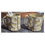 2 Hand Crafted Cups Copy of 1946 NV License